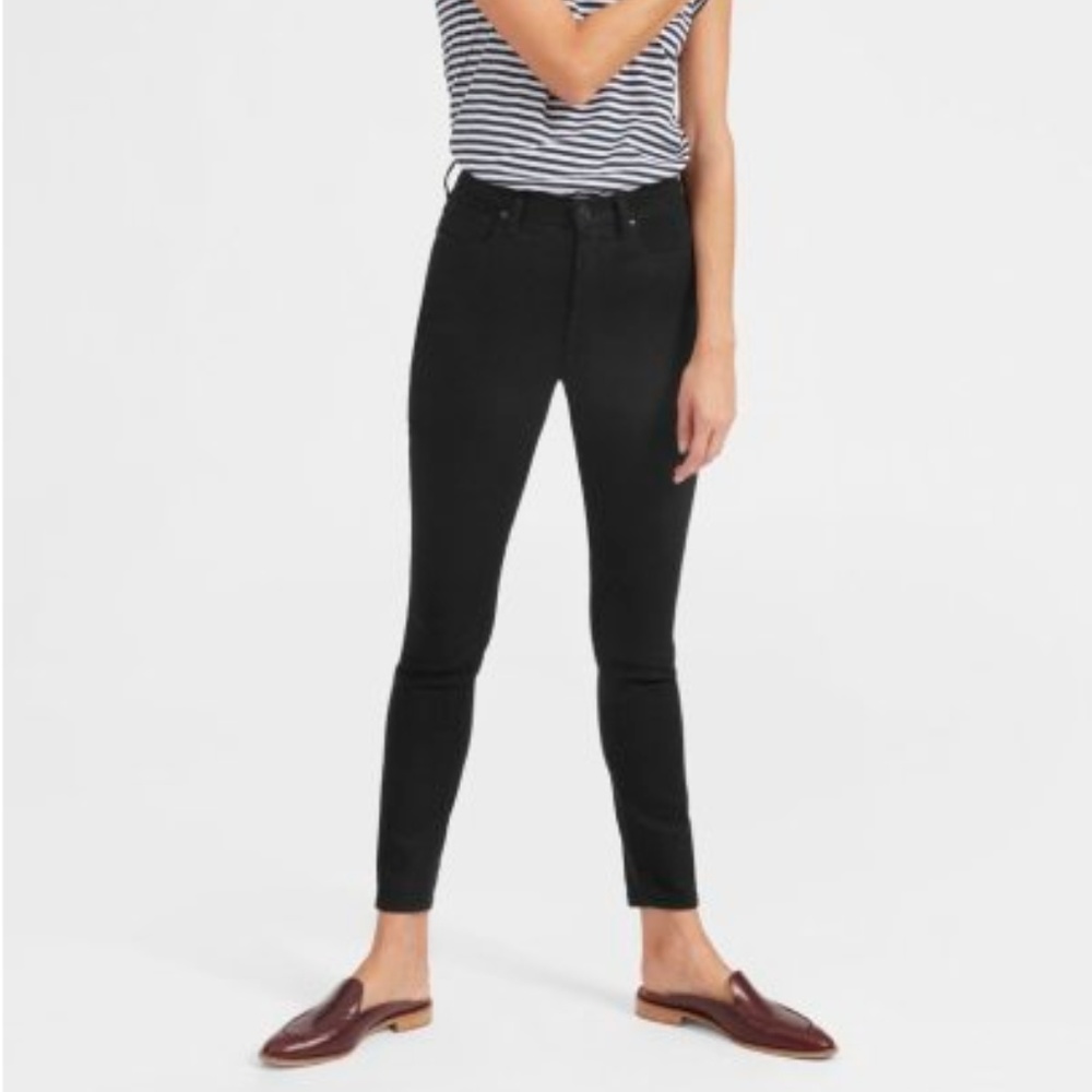 Everlane High Rise Skinny Jean Black